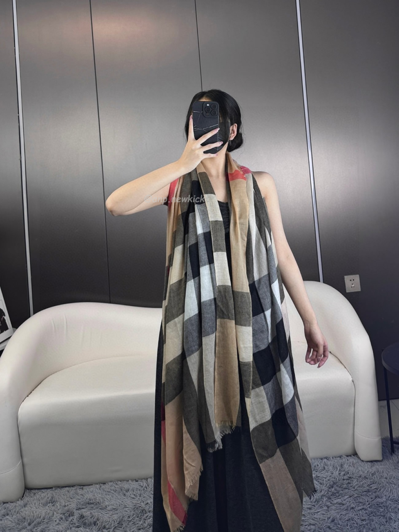 Burberry Vintage Check Cashmere Scarf 90x200cm (2) - www.newkick.vip